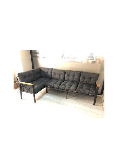 Miami Melisa 3+2 Köşe Yön Değiştirilebilir Koltuk Takımı Balkon-bahçe-kafe-çay Seti Antrasit Miami Melisa 3+2 Köşe Yön Değiştirilebilir Koltuk Takımı Balkon-bahçe-kafe-çay Seti Antrasit