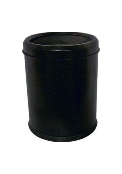 Arı Metal Kapaksız Çöp Kovası Siyah 5 Litre 7653-s
