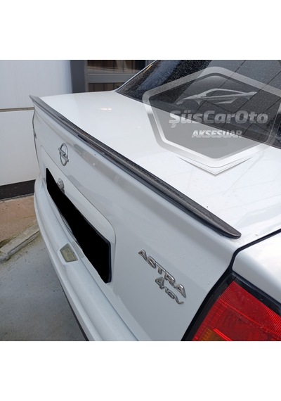 ŞüsCarOto Opel Astra G 1998-2004 Bagaj Üstü Spoiler Bagaj Çıtası Piano Black Parlak Siyah (00)