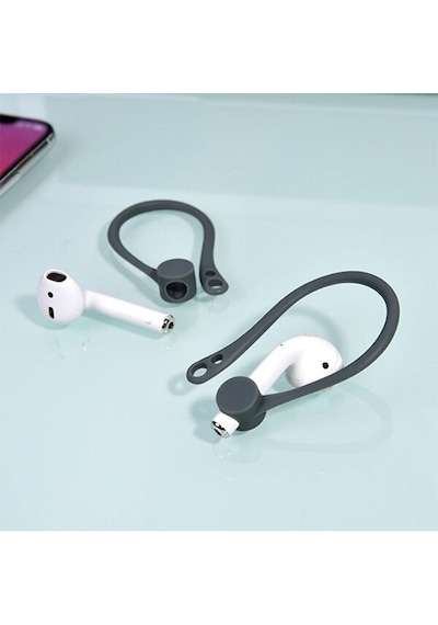 Kuulaa Apple Uyumlu iOS  Airpods Için Çengeli Kulaklık Kancası Tutucu Anti-L