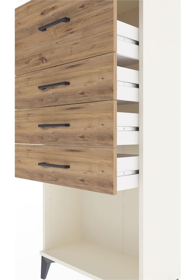 Arges Dolap 4 Çekmeceli 60x30x134 Aytaşı-çam Aytaşı