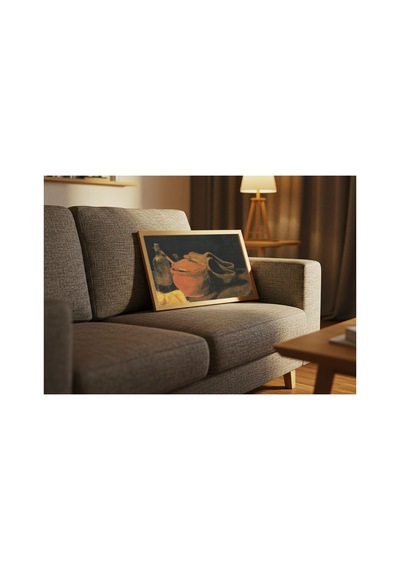 Van Gogh Van Gogh Takunyalı Natürmort Çerçevesiz Poster 21x30 Cm A4 Tablo Van Gogh Post Empresyonizm