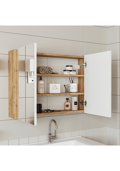 Roomart '' Lavabolu '' Atlantik-antrasit Mdf 100 Cm Banyo Dolabı Atlantik - Antrasit
