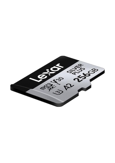 256 Gb Profesyonel Silver Plus Microsdxc Hafıza Kartı W/sd Adaptör, Uhs-ı, C10, U3, V30, Full-hd Ve 4k Video, 205/150 Mb/s'ye Kadar Okuma/yazma, Videografçılar, Oyuncular Lmssıpl256g-bnanu