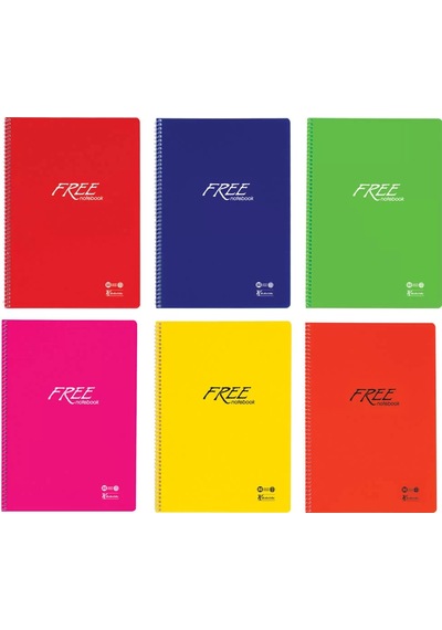 Keskin Color Free Pp Kapak Kareli Defter A4 80 Yaprak 320422-99