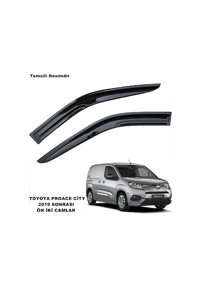 Toyota Uyumlu Proace City Mügen Cam Rüzgarlığı 2019 Sonrası 2 Li Set