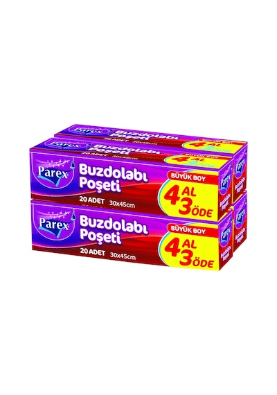 Buzdolabı Poşeti Büyük Boy 4 Al 3 Öde 4 20 30 X 45 Cm