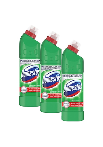Domestos Çamaşır Suyu 750 ml Dağ Esintisi (3'lü Avantaj Paketi)