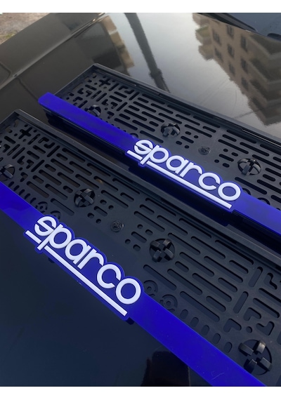 Sparco Plakalık 2'li Oto Araba Aksesuar 2 Adet Plakalık Universal
