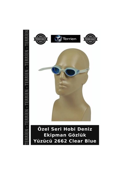 Özel Seri Hobi Deniz Ekipman Gözlük Yüzücü 2662 Clear Blue Açık Mavi