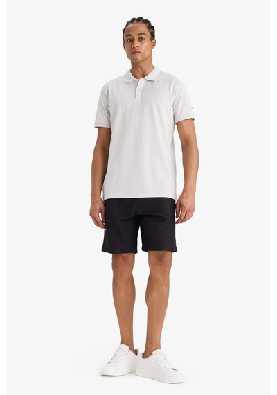 DeFactoFit Standart Fit Sporcu Kısa Paça Dokuma Şort E4137AX25SMBK81