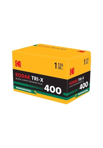 Profesyonel Tri-x 400 Siyah Beyaz 135 Negatif Rulo Film, 36 Pozlama, Retro Ambalaj