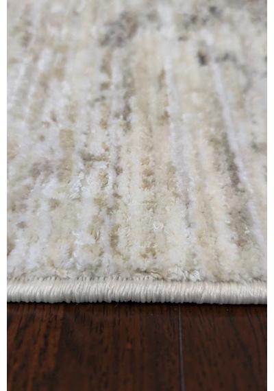 Vivanni Home Ashlynn Polyester Vintage Halı Pamuk Atkı Tabanlı Modern Dokuma Ev Halısı Bej Gri