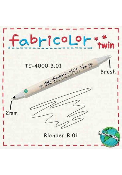 Zig Fabricolor Twin Çift Uçlu Kumaş Boyama Kalemi Blender