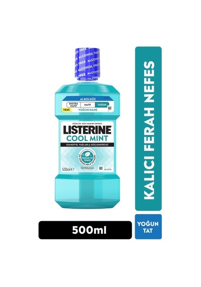 Lısterıne Cool Mınt Yoğun Tat Alkolsüz Ağız Bakım Suyu 500 Ml