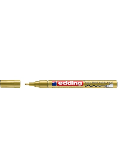Edding Markör Boya Dekor Yuvarlak Uçlu 1-2 Mm Altın 751Cr 10 Ade
