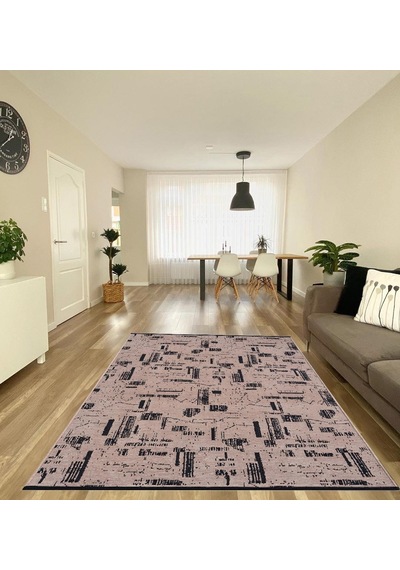 Çam Halı Bodrum Bdr 114 Bej Özel Latex Kaymaz Tabanlı Kilim