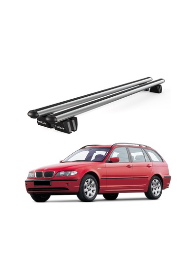 Pençe Bmw 3 Series Touring 2000-2005 Uyumlu Gri Ara Atkı Port Bagaj Tavan Barı