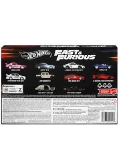 Hot Wheels Hvx27 Fast And Furious 10-pack Siyah
