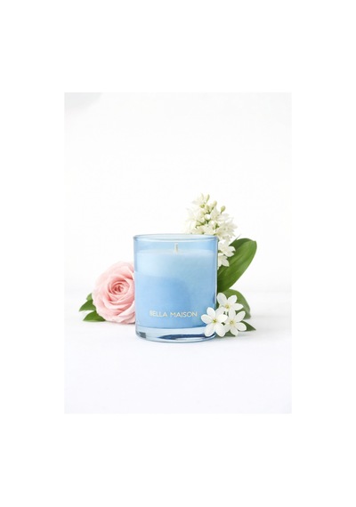 Bella Maison Jasmine Whisper Kokulu Soya Wax Mum Mavi 120 Gr Mavi