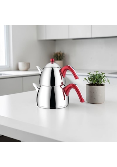Kahraman D120 Çaydanlık Turkuaz Mini Boy Çok Renkli