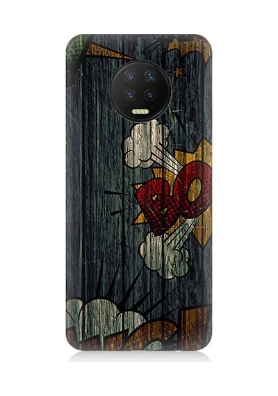 İnfinix Note 7 Uyumlu Patlama Grafiti Desenli Silikon Kılıf