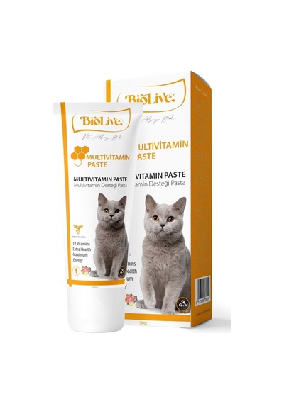 Biolive Kediler İçin Multivitamin Paste 100gr