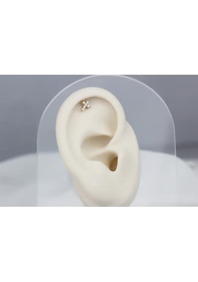 Glorria Altın Haç Helix Piercing