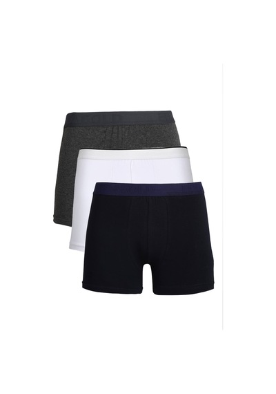İbrahim Burak Etiler Collection Moda Çizgi Erkek Penye 3'lü Boxer 40094 Çok Renkli