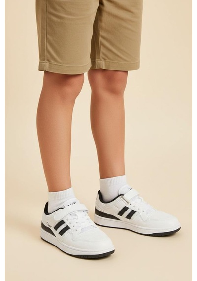 Cool Stella Unisex Çocuk Snaekers Spor Ayakkabı Beyaz - Siyah