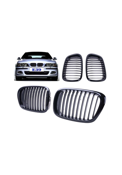 Bmw E39 Piano Parlak Siyah Ön Panjur Set 2001-2003