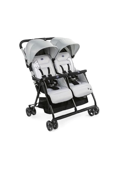 Chicco Ohlala Twin İkiz Bebek Arabası Silver