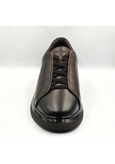 Greyder 64726 Kahve Hakiki Deri Slip-on Bağcıklı Erkek Deri Sneaker Ayakkabı
