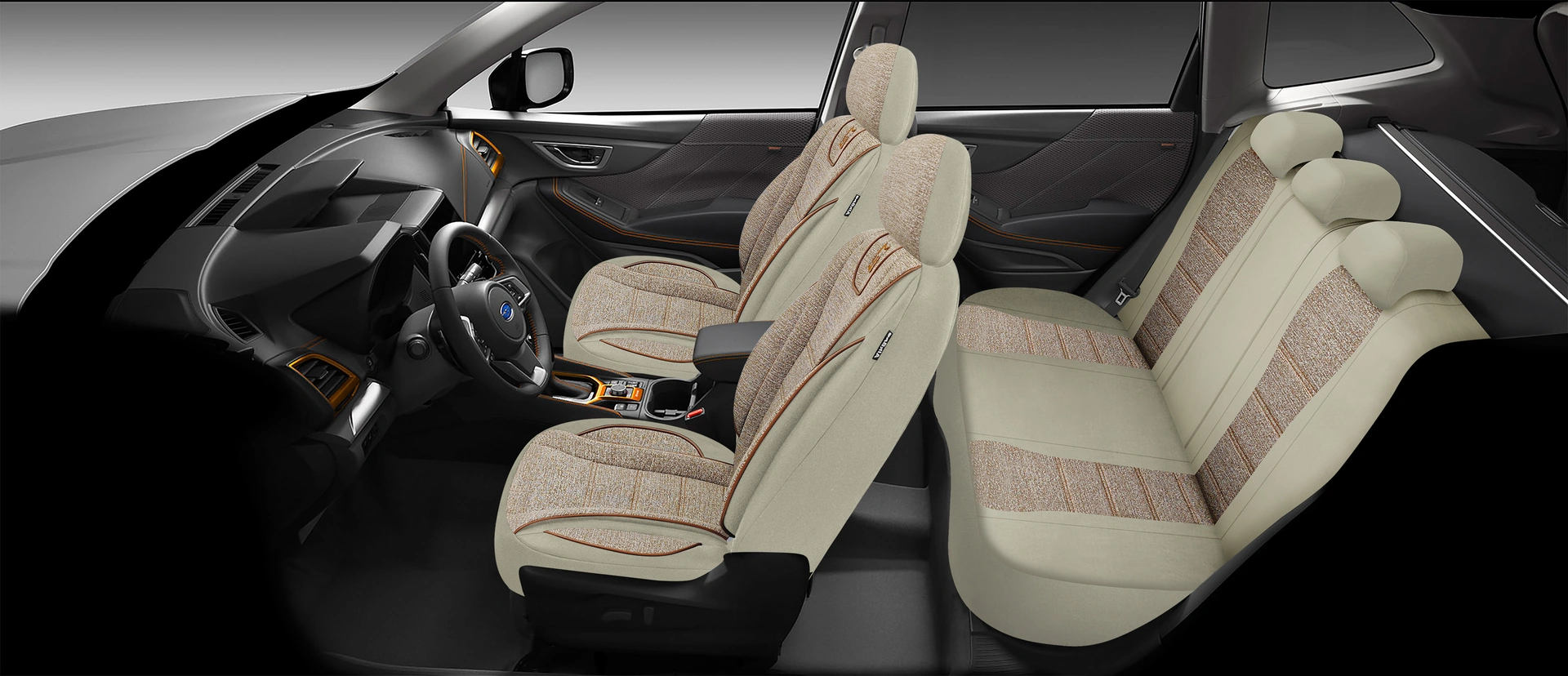 City Serisi Toyota Corolla 2014-2016 İle Uyumlu Koltuk Kılıfı, Bej