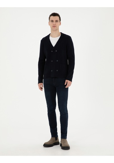 Pierre Cardin Erkek Koyu Lacivert Hırka Triko 50278079-vr100 Koyu Lacivert
