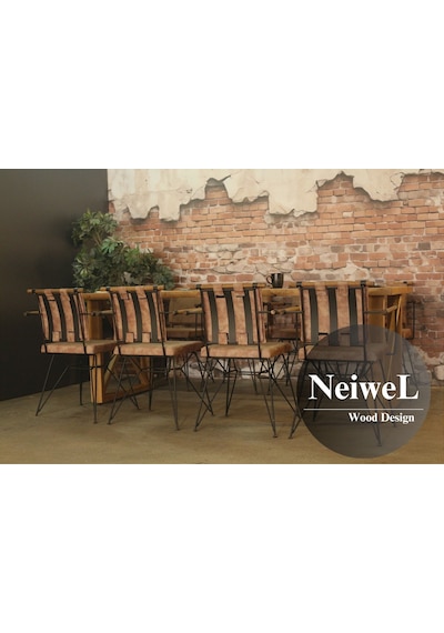 Neiwel Niel Doğal Ahşap Toplantı Masası x 120 x 220 Açık Ceviz