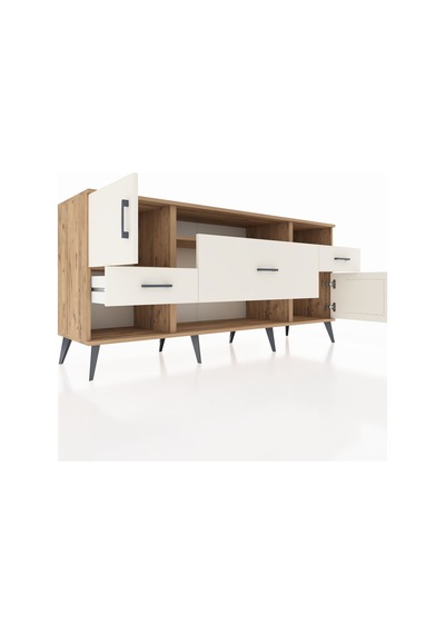 Hyperion Konsol 3 Raflı 3 Çekmeceli 2 Kapaklı 176x44x83 Çam-aytaşı Aytaşı Hyperion Konsol 3 Raflı 3 Çekmeceli 2 Kapaklı 176x44x83 Çam-aytaşı Aytaşı