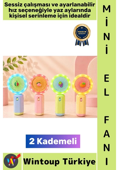 Vantilatör Kompakt Hafif Sessiz Çalışma Ev Ofis Seyahat Serinleme Çok Şık Sevimli Tasarım Renkli Iş