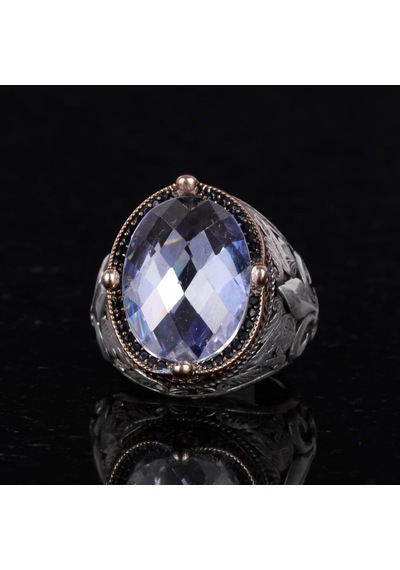 925 Ayar Gümüş Yüzükler İle Premium Üretilmiş Taşlar Kristal Üretilmiş Taş Gümüş