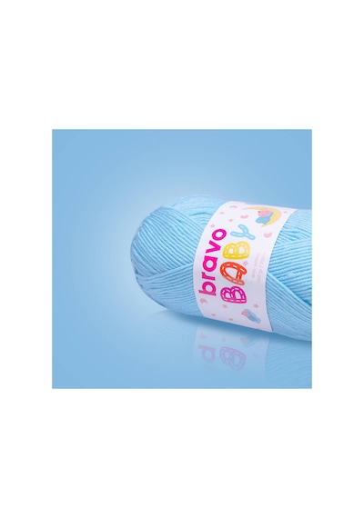 Baby Tüylenmez Anti Pilling Bebek Yünü 100 Gr 250 Metre Renk Kodu: 705 Bebe Mavi