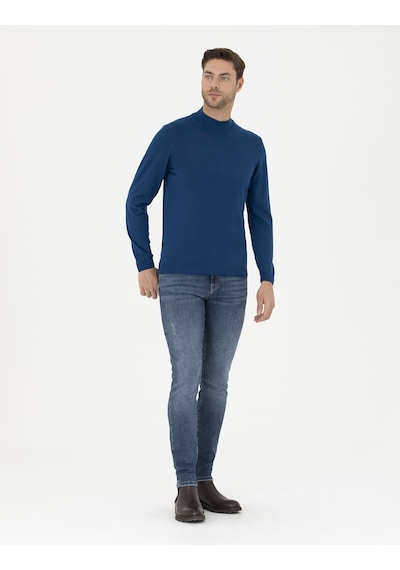 Pierre Cardin Erkek Royal Triko Kazak 50270055-vr106 İndigo
