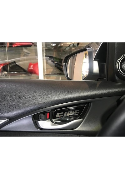Oled Garaj Honda Civic FC5 İçin Uyumlu Kapı Açma Kolu Kaplama Füme