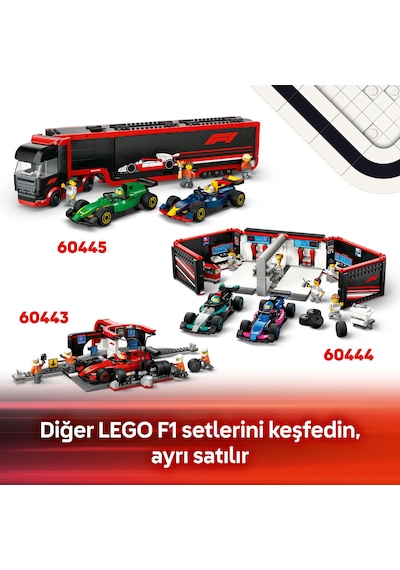 LEGO® City McLaren Yarış Arabalı F1® Sürücüsü 60442 - 6 Yaş ve Üzeri Çocuklar için Mini Yarış Arabası İçeren Oyuncak Yapım Seti (86P)