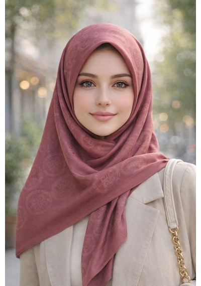 Pierre Cardin Lyocell Naia Rivela Şal 6080200-991 Gül Kurusu Gül Kurusu