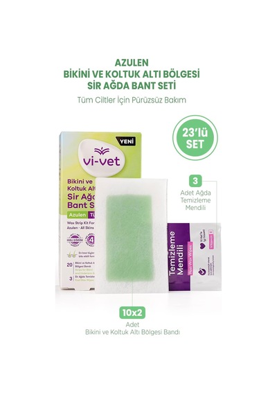 Lexroo Bikini Ve Koltuk Altı Bölgesi Sir Ağda Bant Seti Azulen