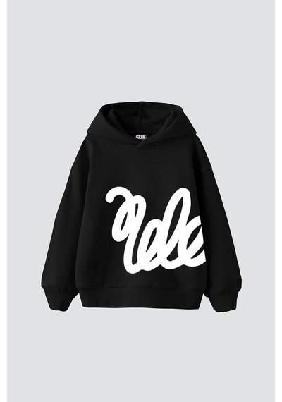 Startmore Soft Flow Baskılı Oversize Unisex Siyah Siyah