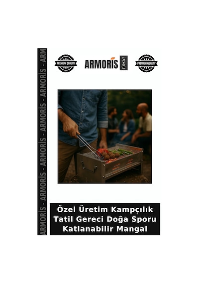 Özel Üretim Kampçılık Tatil Gereci Doğa Sporu Katlanabilir Mangal Çok Renkli
