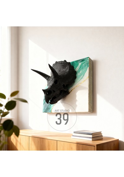3d Triceratops Kafatası Altın Varaklı Epoksi Duvar Tablosu, El Yapımı Heykelsi Sanat Eseri, 25x25 Cm, Modern & Statement Tasarım 25 x 25 3d Triceratops Kafatası Altın Varaklı Epoksi Duvar Tablosu, El Yapımı Heykelsi Sanat Eseri, 25x25 Cm, Modern & Statement Tasarım 25 x 25