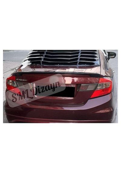 Honda Civic Fb7 Bagaj Üstü Yarasa Spoiler Plastik Spoyler Ek