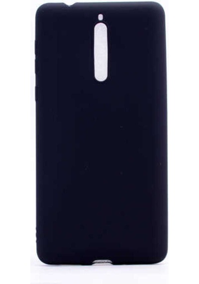 Nokia 8 Kılıf Zore Premier Silikon Kapak Siyah